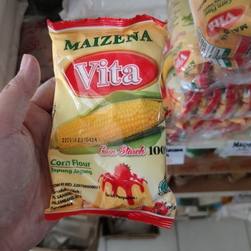 

Maizena Vita 100gr / tepung jagung / pati jagung / vita maizena / maizena / vita / bahan kue