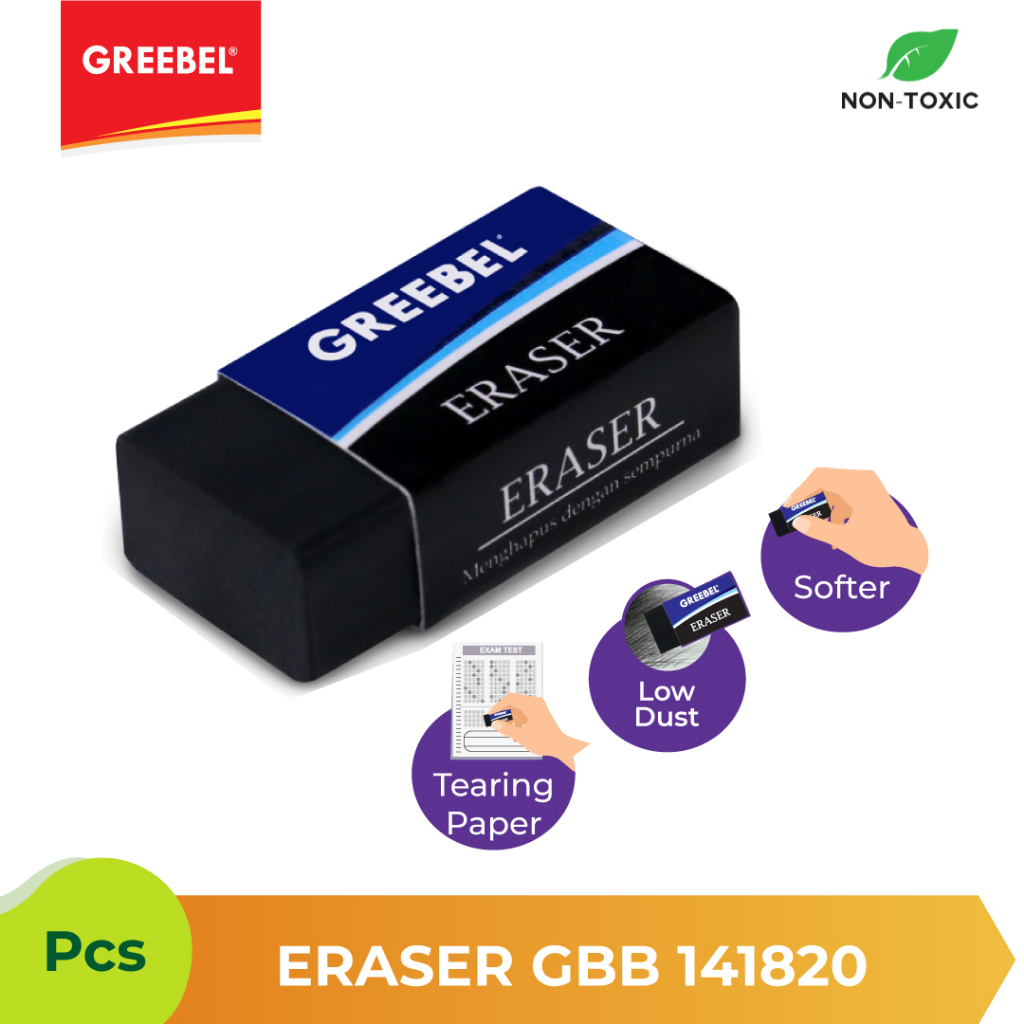 

Penghapus Greebel Black Eraser GBB - 141820 Penghapus Murah