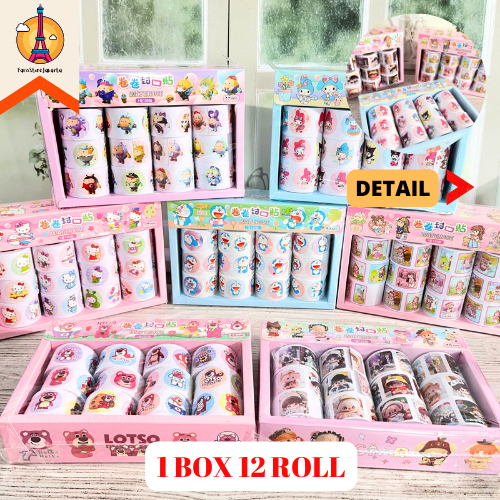 

Washi Tape Kartun SZ-182 Roll 1 Box 12 pcs Doraemon Lotso Sanrio Hello Kitty Journaling Scrapbook Best Gift Stationery For School Alat Tulis Kantor Sekolah Ready Grosir Kado Ulang Tahun