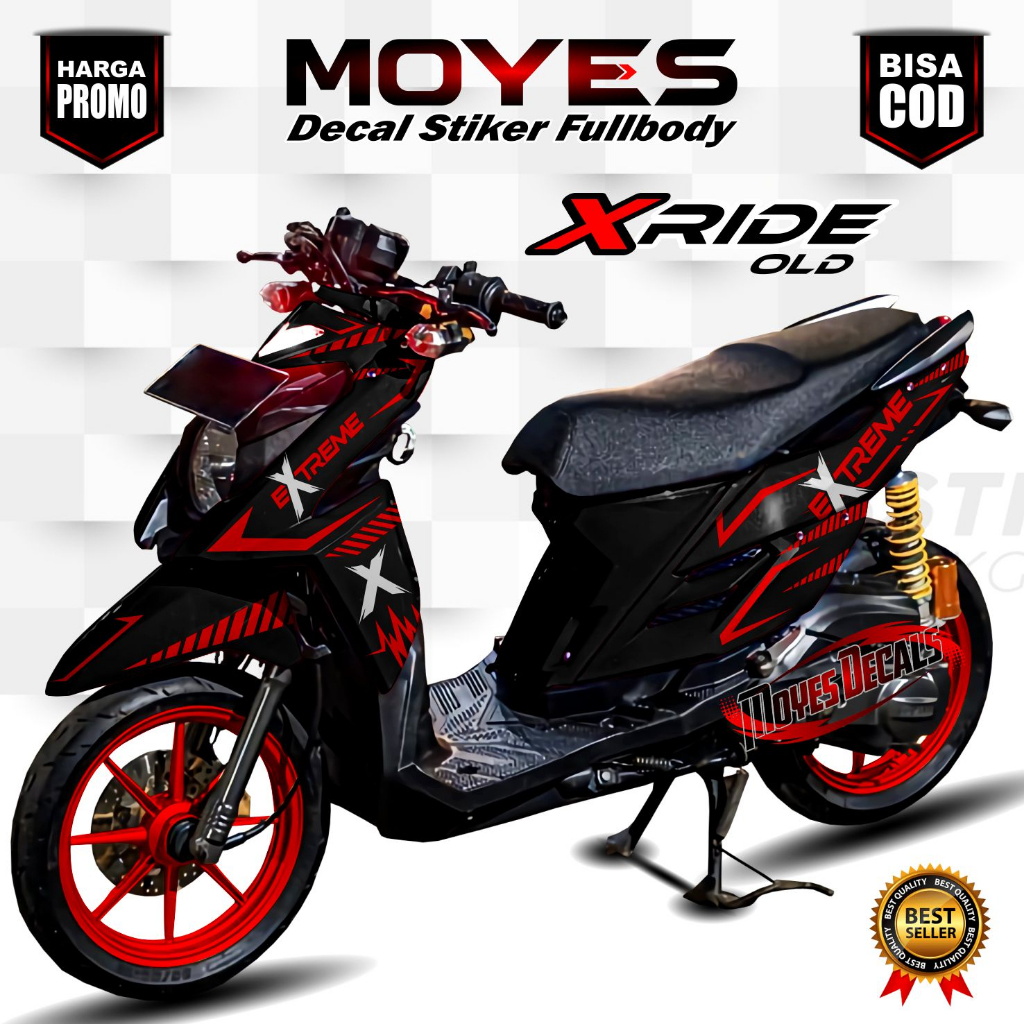 Decal Stiker XRIDE old Motif Racing / Stiker variasi Xride Fullbody MYS110