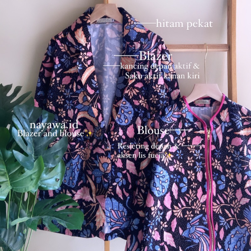 Batik Nayawa Noyya Blouse Batik Modern Blouse Batik Modern Blouse Batik Kerja Blouse Batik Wanita Bl