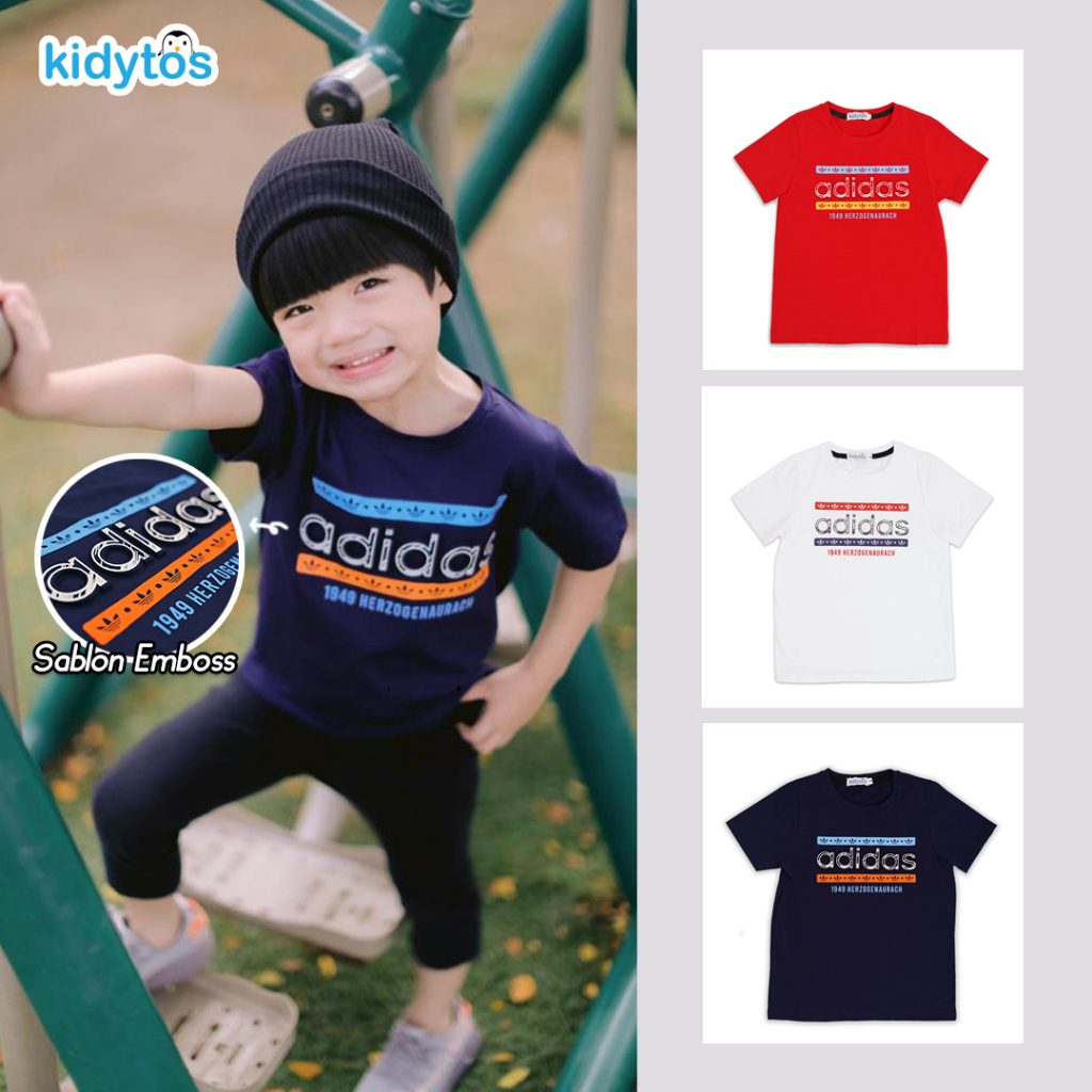 Kidytos - Kaos Tshirt premium Anak Laki - Laki cotton spandek 1-5 tahun
