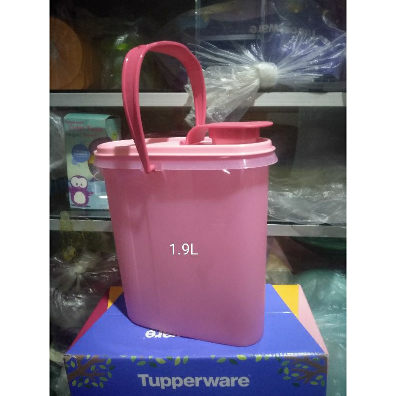 Beverage Buddy 1.9L Pink dan Fridge Jug 1L Ijo/Teko atau Tempat Air Minum Unik Tupperware ORI
