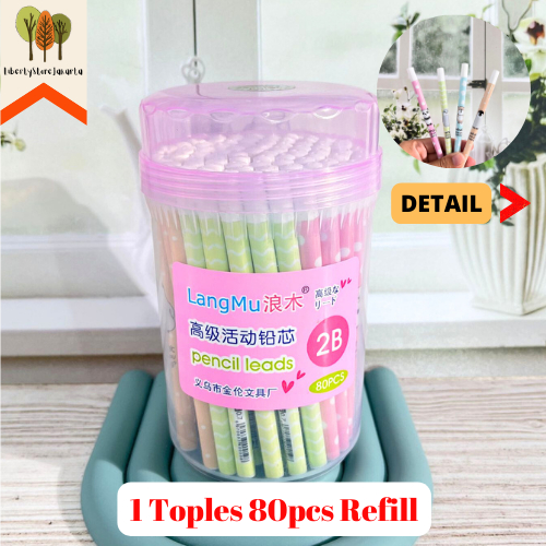 

Isi Pensil Cetek Motif Polkadot Langmu LM-6303 Ukuran 0,7mm 1 Box 80 pcs Refill Pencil Alat Tulis Sekolah Stationary Office School Ready Grosir