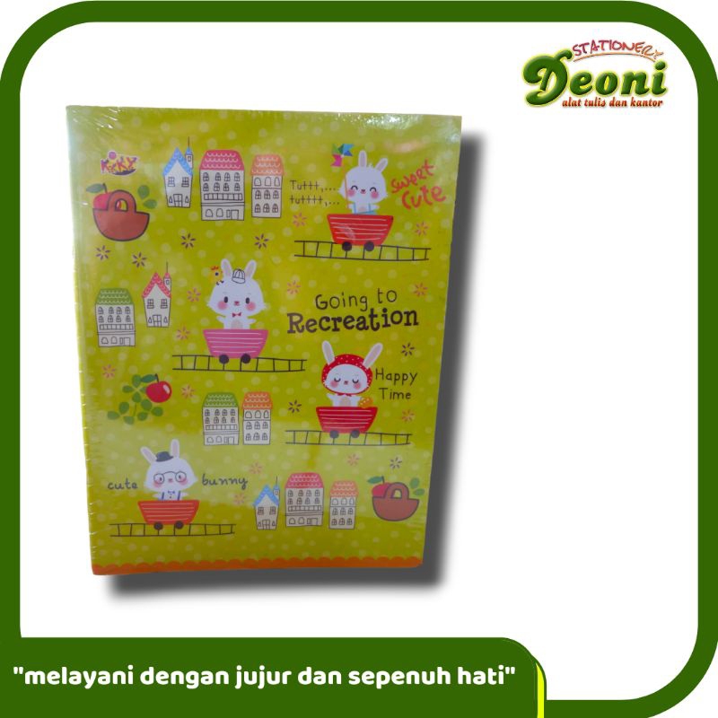 

KIKY Buku Tulis Kwarto Isi 58 Lembar ( 1 Pack / 10 Buku )