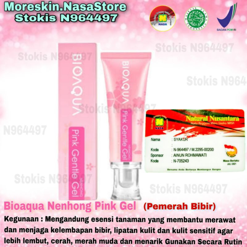 (Pemerah) Bioaqua Nenhong  Pink Gel Pemerah Bibir / Bibir Sehat