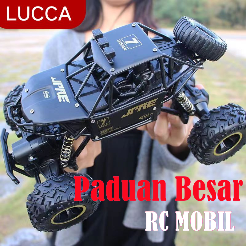 Mainan Mobil Remot 4WD RC Buggy Off-Road Rock Climber 2.4GHz dengan Lampu 4WD RC Buggy Off-Road Rock