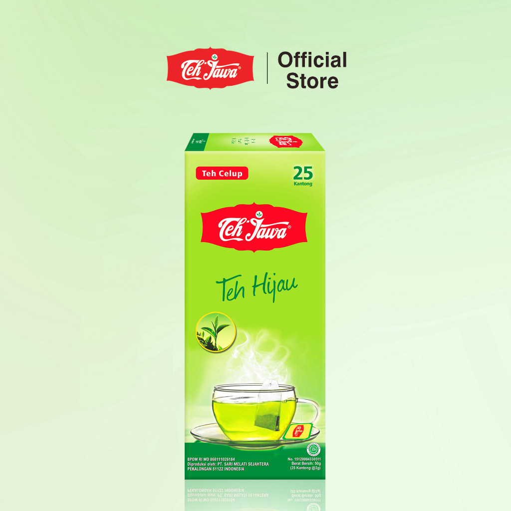 Teh Jawa Green Tea Celup Per Karton (Isi 50 Pcs)