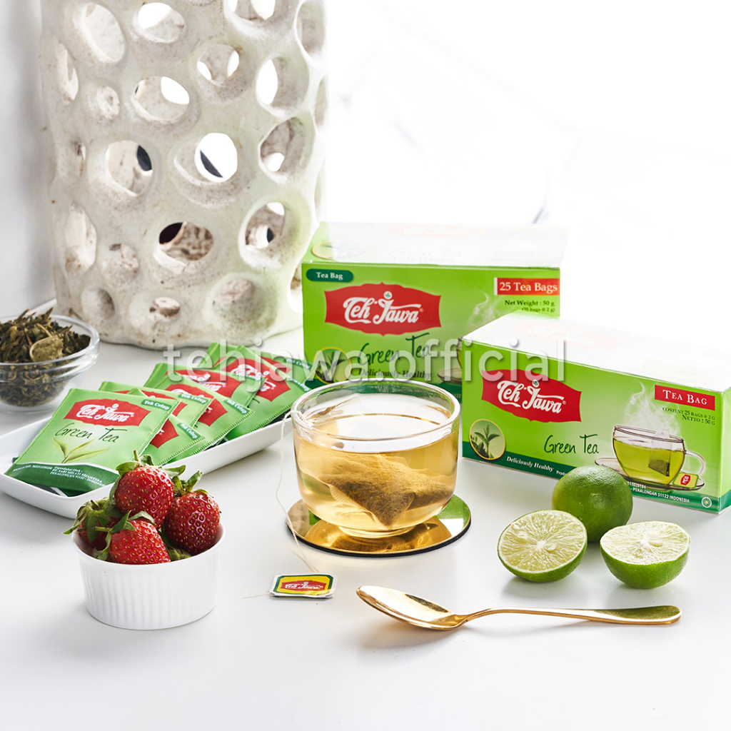 Teh Jawa Green Tea Celup Per Karton (Isi 50 Pcs)