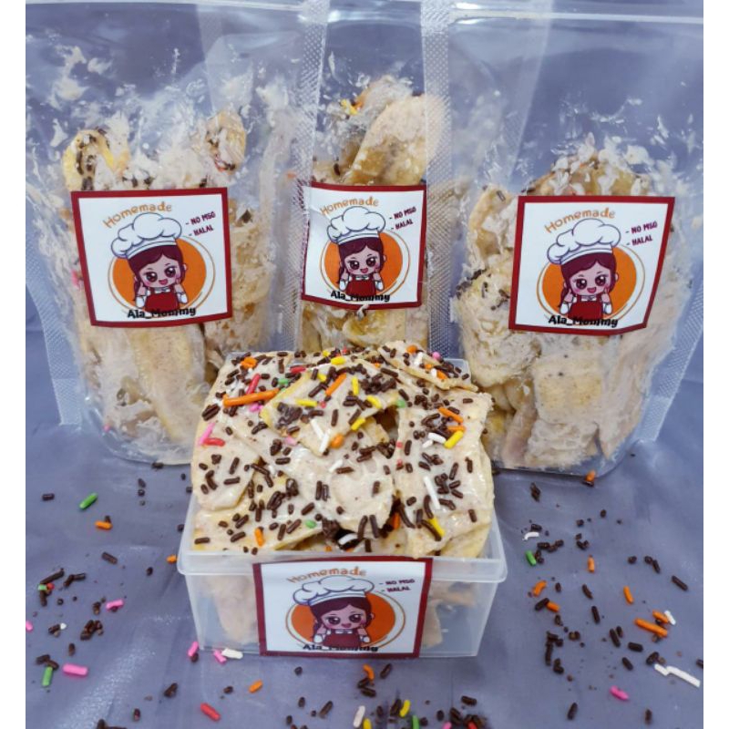 

Kripik Pisang tiramisu enak renyah empuk