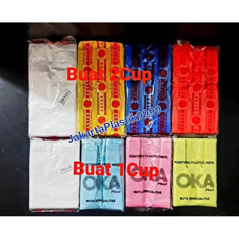 Kantong Gelas Plastik Hd jus oz ukuran 1gelas 2Gelas bening warna,  Hd oz 1cup 2cup,  Hd juice,