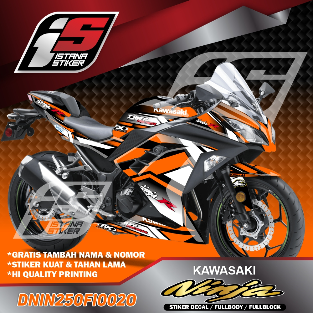 decal ninja 250 karbu full body
