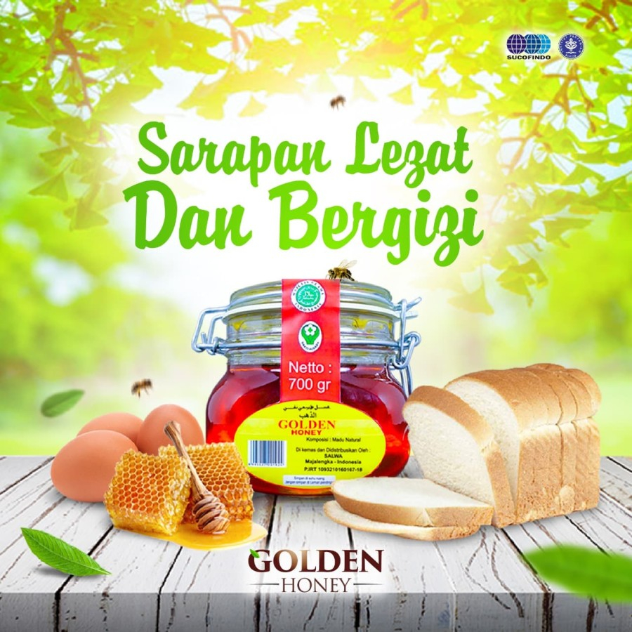 

Madu Golden Honey 500gr Free 200gr || Madu Murni