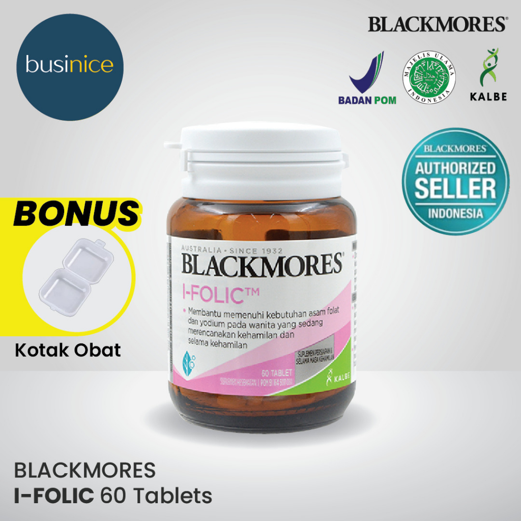 Blackmores I-Folic I Folic 60 Tablet Promil Multivitamin Ibu Hamil BPOM Kalbe