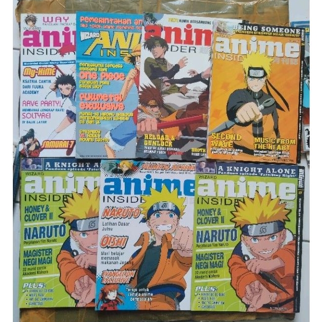 Majalah Komik WIZARD ANIME INSIDER Magazine majalah preloved