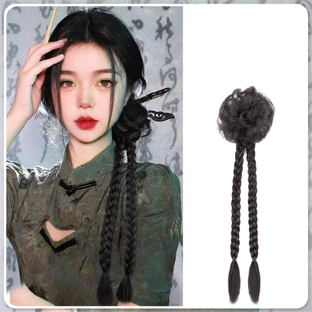 hairclip kuncir curly kepang dua8783