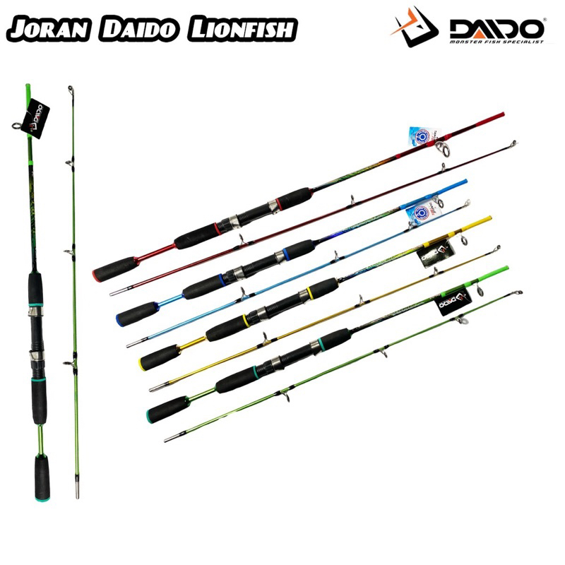 Joran Daido Lion Fish JS Fiber Solid Sambung Tengah