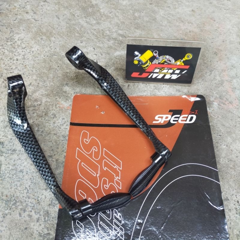 Proguard lightech carbon sabit karbon pelindung tangan cnc black handguard carbon Ninja 250 Xmax Nma