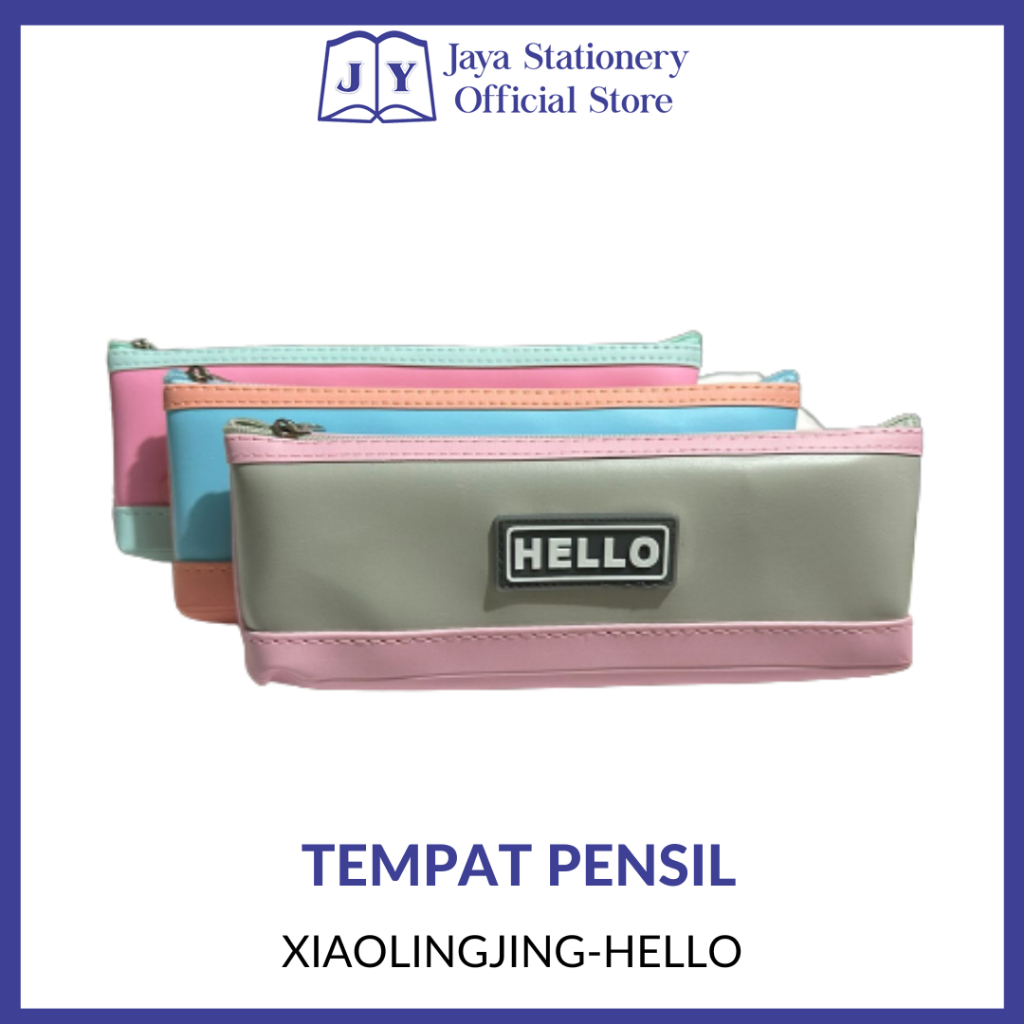 

[BISA COD] Tempat Pensil / Dompet Pensil Xiao Ling Jing - Hello