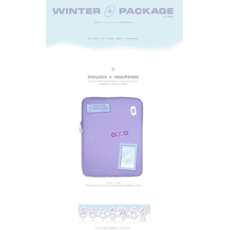 pouch wappen winter package bts 2021