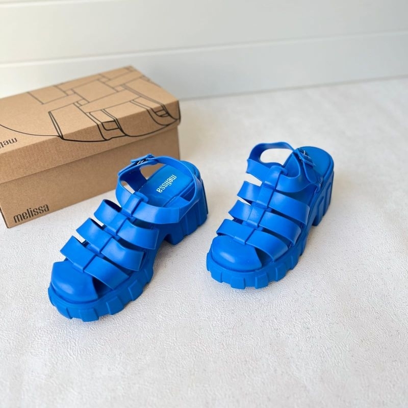 PROMO SALE Sepatu sandal melissa heels 7 cm biru