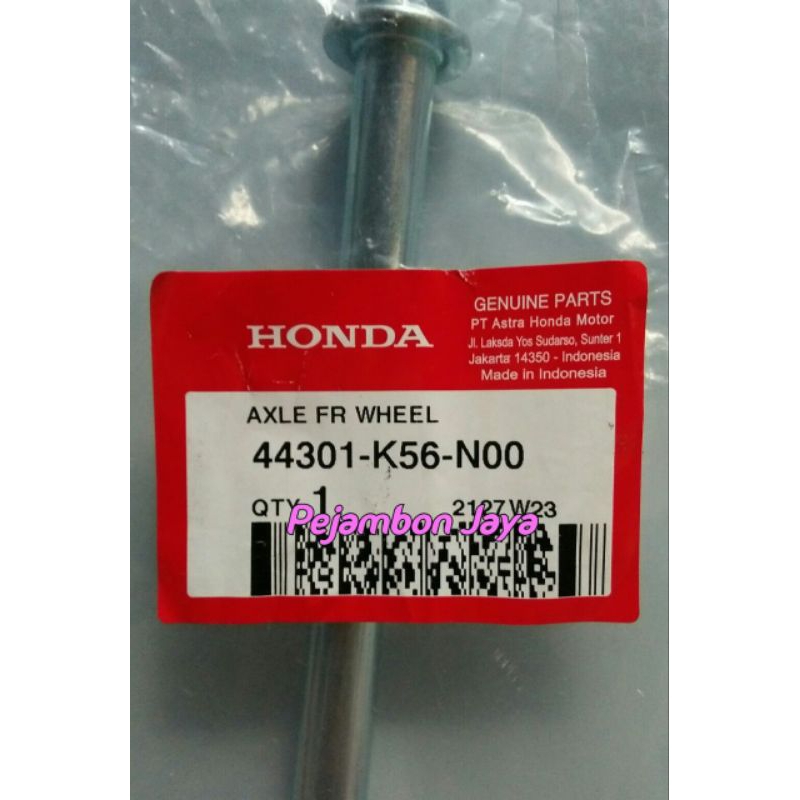 44301K56N00 AXLE FR WHEEL