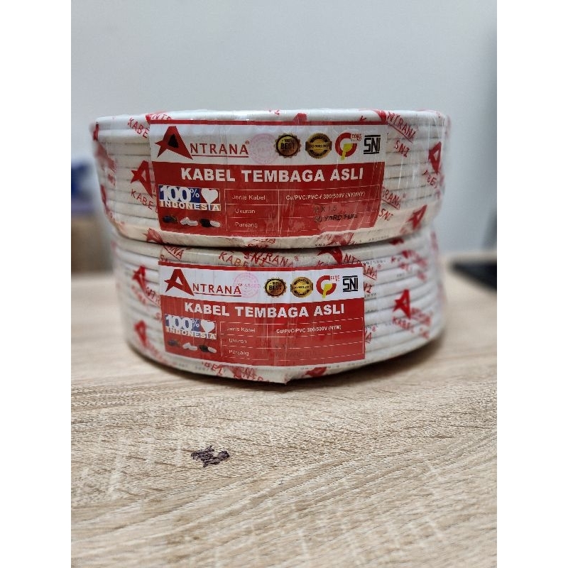 Kabeli Listrik NYM 2 X 1.5 50 YARD FULL SNI / Kabel Tunggal Listrik 2 X 1.5MM