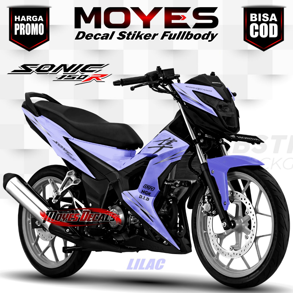 TERBARU Decal Sonic 150r Full Body Stiker Sonic 150r Full Body Striping Honda Sonic 150r Road Race S