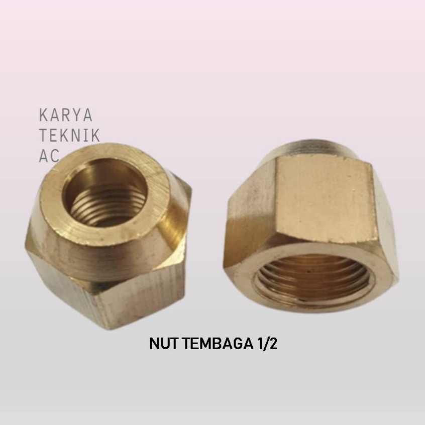 NUT TEMBAGA 1/2 TEBAL NUT AC