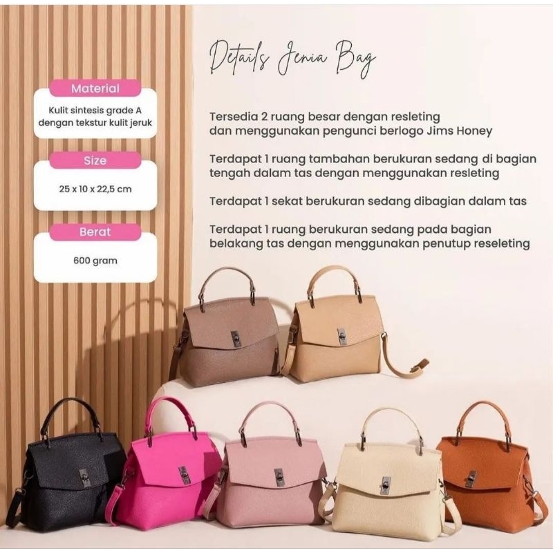 TAS WANITA FORMAL JIMSHONEY ORIGINAL JENIA