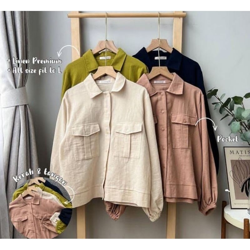 Blouse wanita casual - Outer polos wanita - Baju atasan wanita outfit kuliah