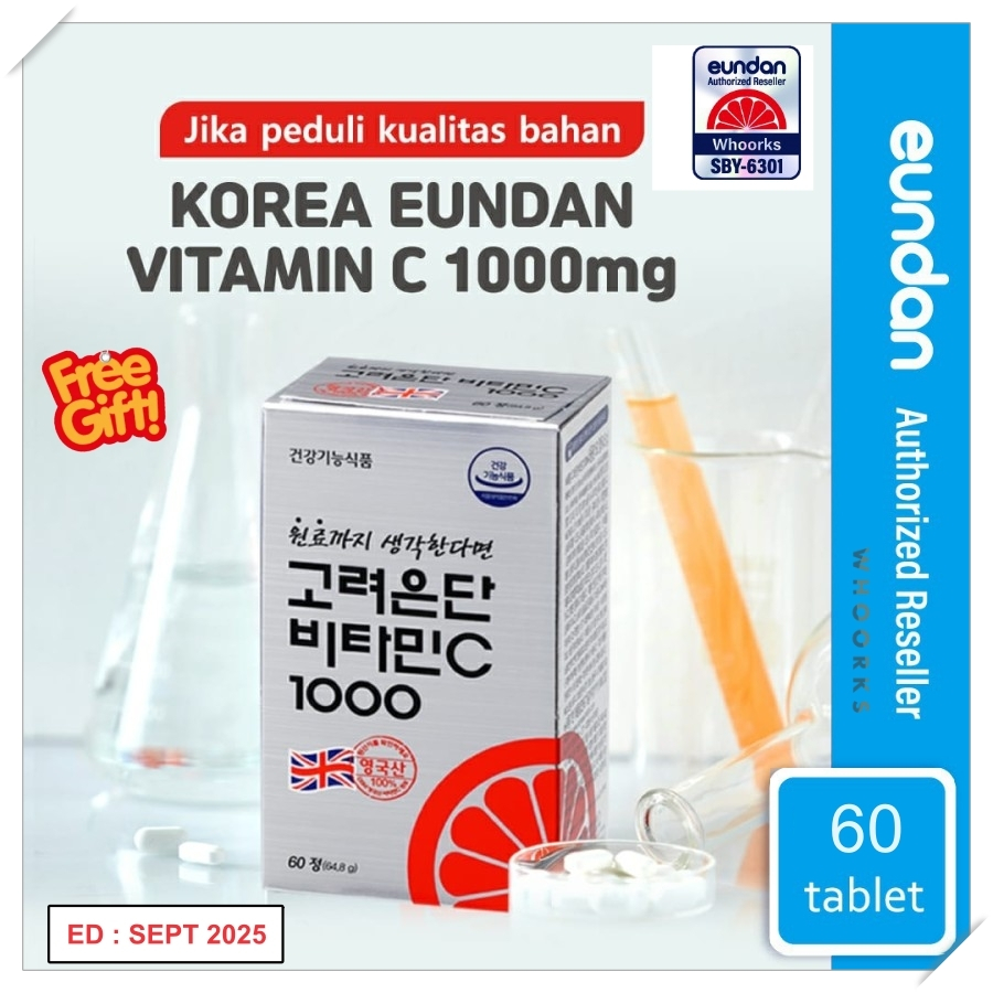 [AUTHORIZED RESELLER] Korean Eundan Vitamin C 60T 120T 180T 1000mg