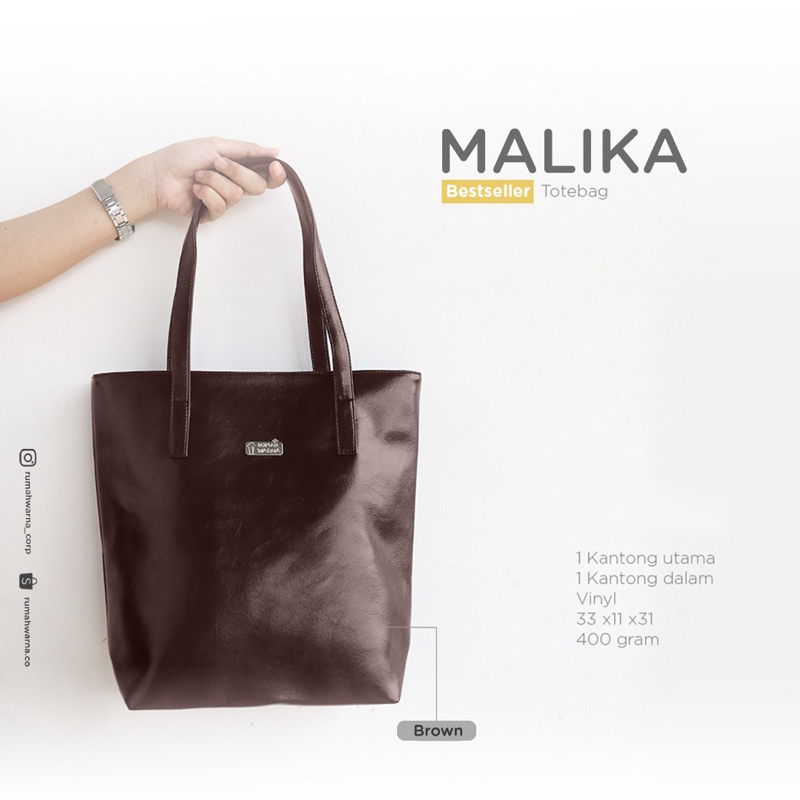 Tas selempang Cewek kuliah Malika Brown Rumah Warna