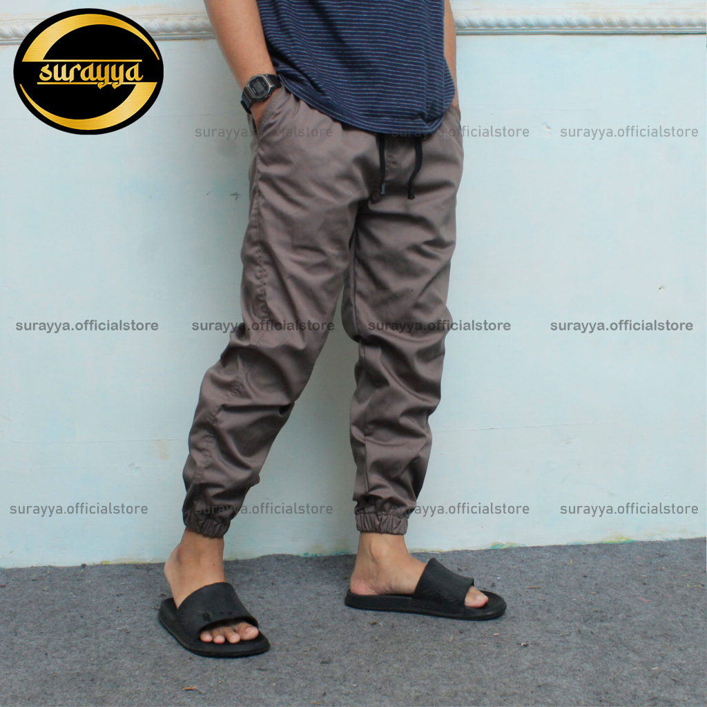 Celana jogger pants katun+ Bahan tebal/Sirwal jogger /Celana Pria