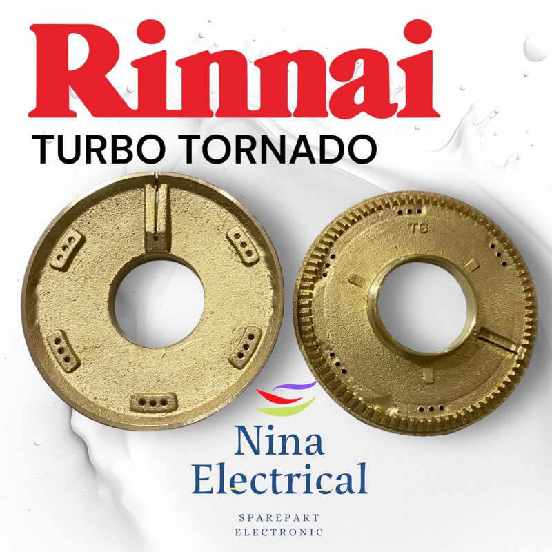 Burner Rinnai Kompor Gas TURBO TORNADO RI 712 TG/ RI 511 T / RI 712 T