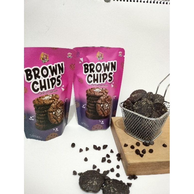 

BrownChips brownies kering tabur almond ..