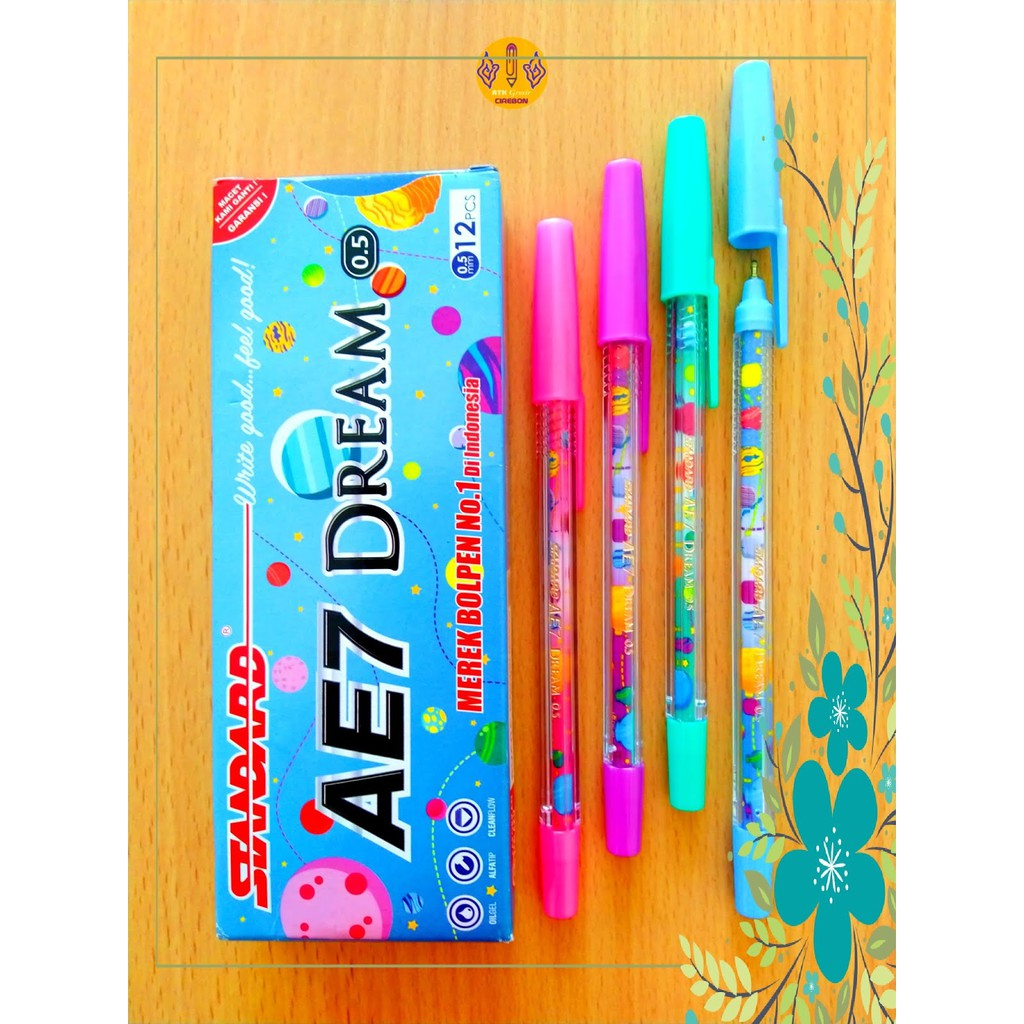 

Standard Pen - AE7 Dream 0.5 Isi 12 pcs / Pulpen, Pena, Ballpoint