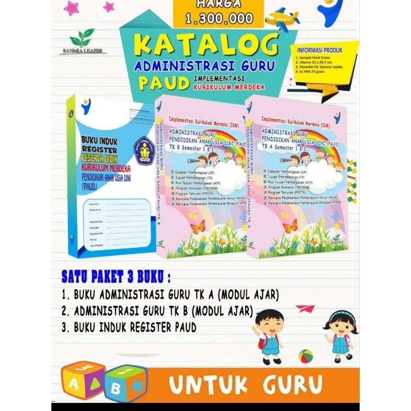 Modul Ajar Paud / TK A & B IKM Buku Fisik - Kurikulum Merdeka