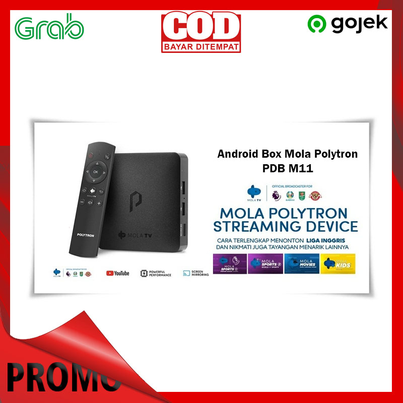 Bayar Ditempat - COD Android Box Mola Polytron PDB M11 Streaming Smart TV Free Channel Premium Smart TV 4K UHD Streaming POS