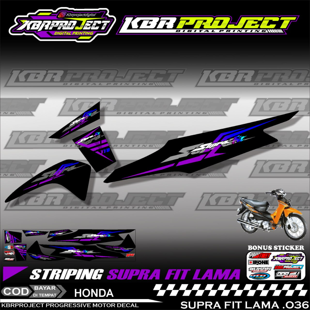 SUPRA FIT LAMA STIKER STRIPING PREMIUM MOTOR PREMIUM KEREN LIS VARIASI SUPRA FIT LAMA STIKER MOTOR H