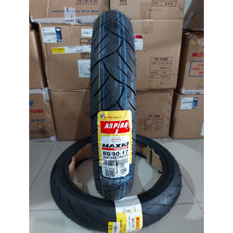 Aspira maxio techno ban luar 80/90-17 80 90 17 tubles tubeless tubless