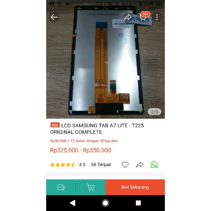 lcd samsung galaxy tab a7 lite