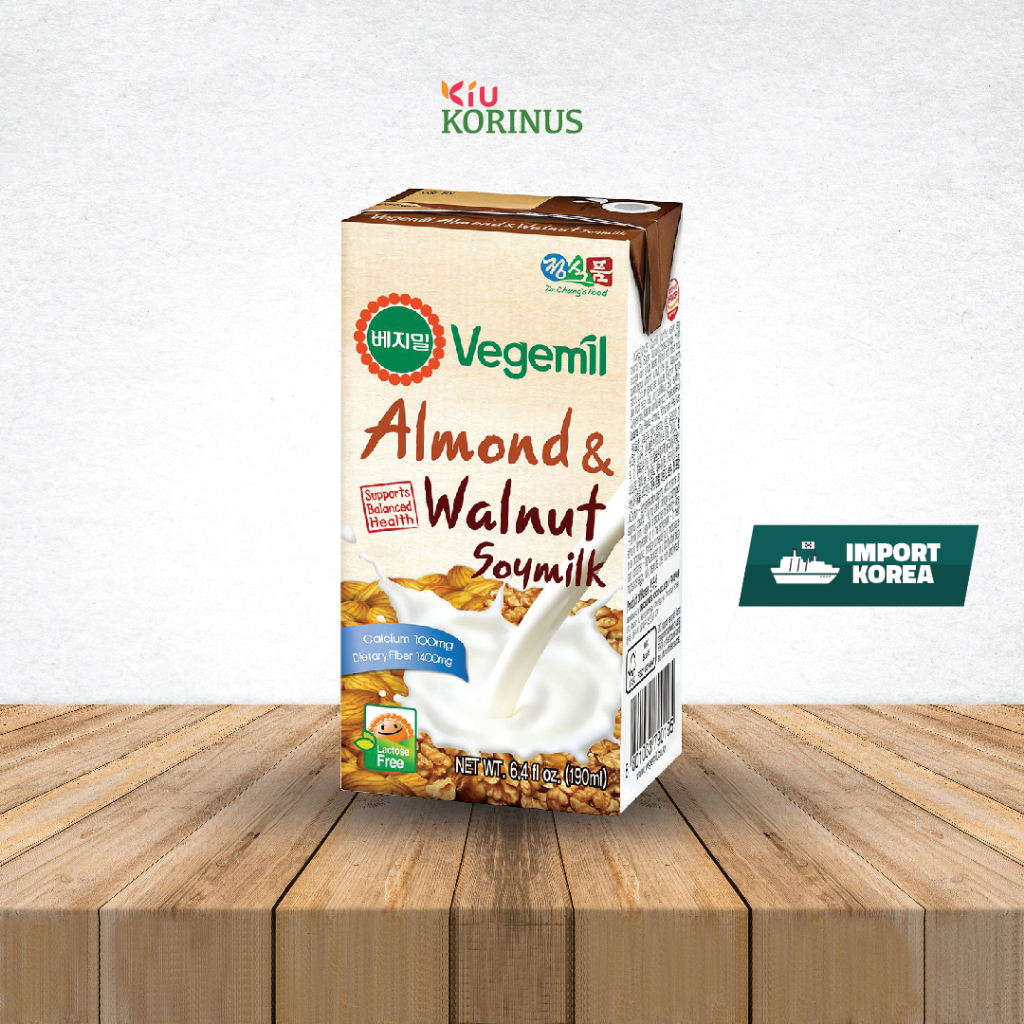 

Vegemil Almond & Walnut Soymilk 190ml / Korean Soy Milk