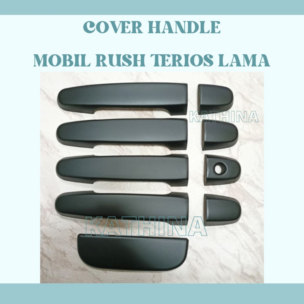 Cover Handle Pegangan Pintu Mobil Rush Terios Lama Hitam Doff