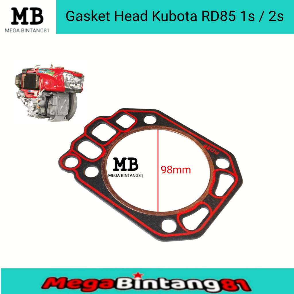 Paking head gasket head kubota RD85 1S / 2S paking head kop diesel kubota RD85
