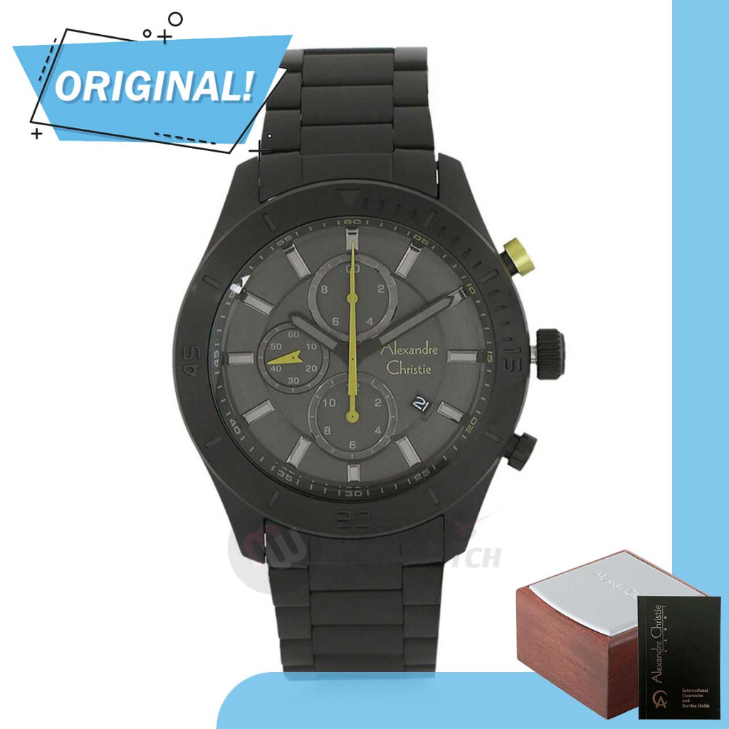 Jam Tangan Pria Analog Alexandre Christie 6603MC AC6603 AC 6603 MC 6603 MCBIPBAGN Original Garansi R