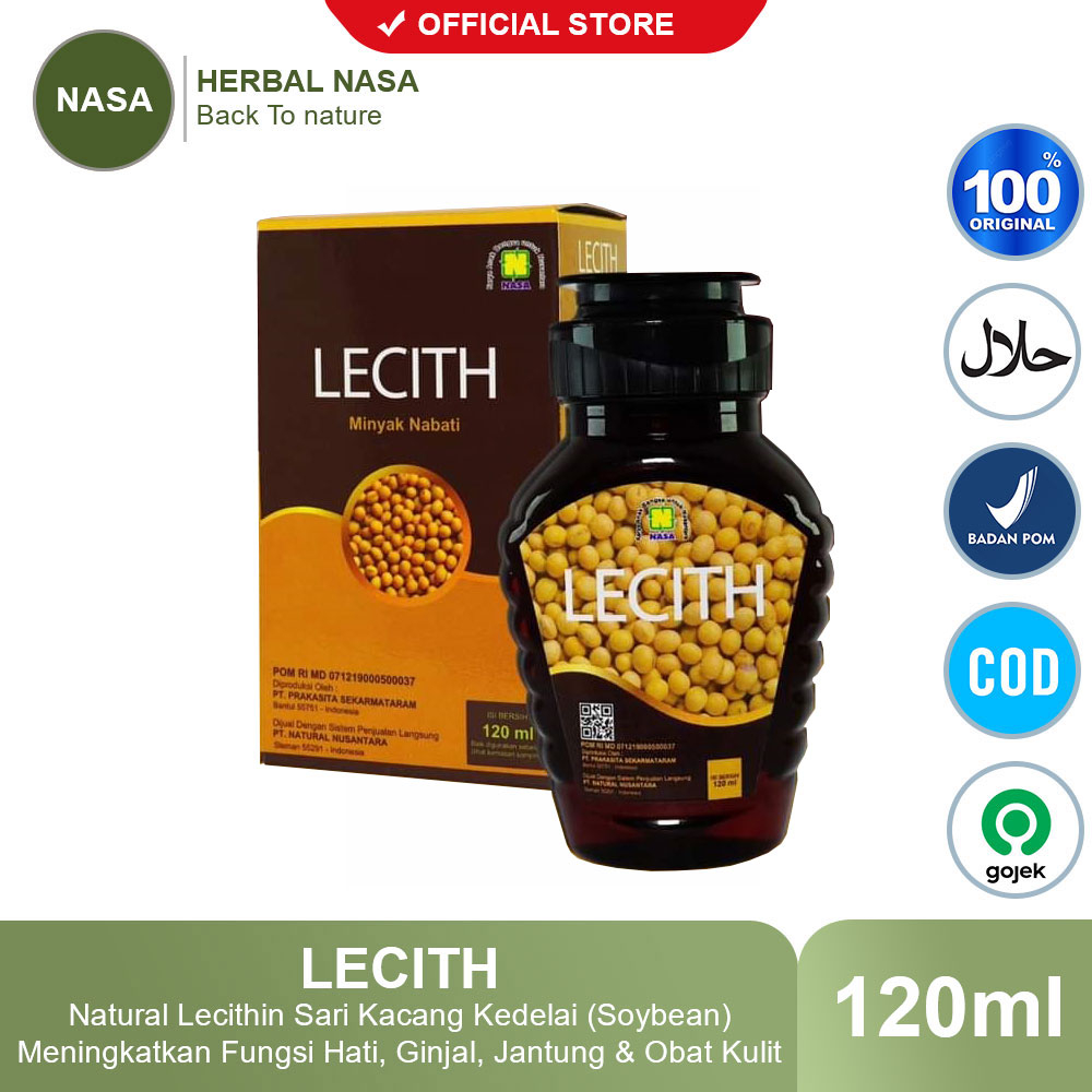 

Natural Lecith Nasa 120cc extract minyak kedelai dan minyak kelapa murni, herbal alami, lecitin nasa, LCT 120ml, Lecitin baru