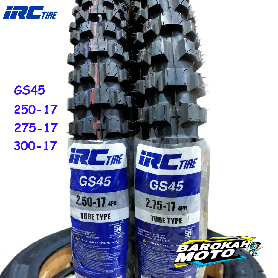 BAN IRC BAN LUAR TRAIL GS45 GS 45 250-17 275-17 TUBETYPE