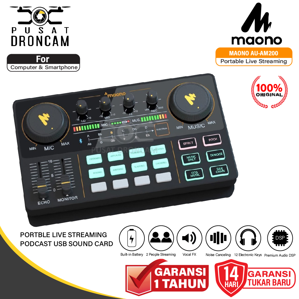 MAONO AU-AM200 Podcast / MAONOCASTER AU-AM 200 All-in-One SOUNDCARD