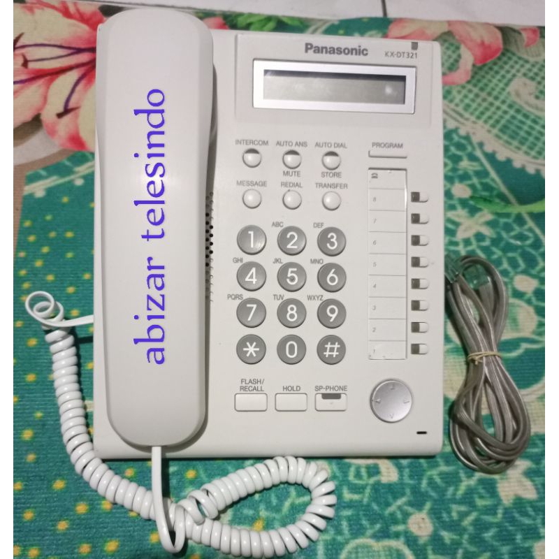 pesawat telepon Panasonic KX-DT321X second putih